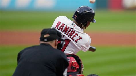 Guardians’ José Ramírez homers in first 3 at-bats against Red Sox